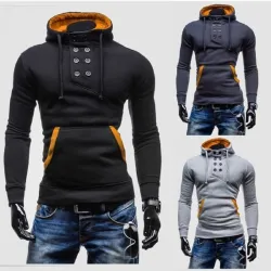 Hoodies & SudaderaCálida sudadera con capucha - con botones en el cuello
