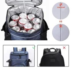 Deporte & OutdoorMochila térmica - bolsa aislante hielera - a prueba de fugas - gran capacidad - 33L