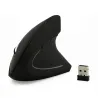 Ergonomic vertical wireless mouse - USB - optical - 1600 DPI 6D - with LED lightMouses