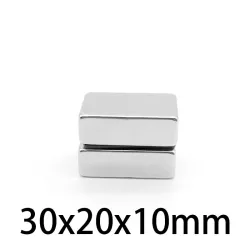 N35N35 - imán de neodimio - bloque rectangular resistente - 30 mm * 20 mm * 10 mm