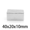 N35 - neodymium magnet - strong rectangular block - 40mm * 20mm * 10mmN35
