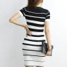 Vintage knitted striped dressDresses