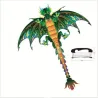 CometaPterosaurio 3D - dinosaurio verde - cometa - con línea de 100 m