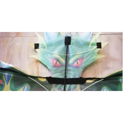 3D pterosaur - green dinosaur - kite - with 100 m lineKites
