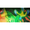 CometaPterosaurio 3D - dinosaurio verde - cometa - con línea de 100 m