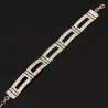 PulseraElegante pulsera ancha de cristal