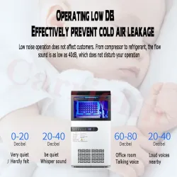 Commercial automatic ice maker - dual purpose - 70 kg / 24 hBar supply