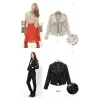 Fashion short lace jacket - with zipperJackets