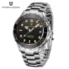PAGANI DESIGN - fashion automatic watch - stainless steel - blackWatches