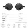 Gafas de solGafas de sol redondas estilo steampunk - montura de metal - UV400