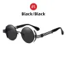 Steampunk style round sunglasses - metal frame - UV400Sunglasses