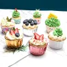 Utensilios para hornearEnvoltorios para cupcakes - moldes para hornear - papel de aluminio - 50 piezas