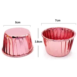 Utensilios para hornearEnvoltorios para cupcakes - moldes para hornear - papel de aluminio - 50 piezas