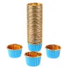 Utensilios para hornearEnvoltorios para cupcakes - moldes para hornear - papel de aluminio - 50 piezas