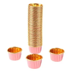 Utensilios para hornearEnvoltorios para cupcakes - moldes para hornear - papel de aluminio - 50 piezas