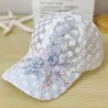 Sombreros & gorrasGorra de béisbol de encaje fino - flores / hojas bordadas