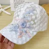 Sombreros & gorrasGorra de béisbol de encaje fino - flores / hojas bordadas