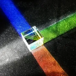 ÓpticaX - Cubo de luz brillante de 6 lados - prisma de vidrio - lente óptica