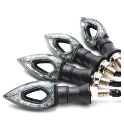 Luces de giroIndicadores de señal de giro LED para motocicleta - impermeables - 2 piezas