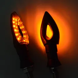 Luces de giroIndicadores de señal de giro LED para motocicleta - impermeables - 2 piezas