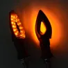 Luces de giroIndicadores de señal de giro LED para motocicleta - impermeables - 2 piezas