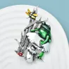 BrochesRana verde / hongo / hierba - broche vintage