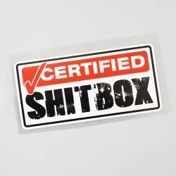 PegatinasVinilo decorativo para coche - Certificado Shitbox