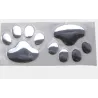 3D animal foot print - car stickerStickers