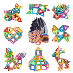 ConstrucciónBloques magnéticos de plástico - juego de construcción - juguete educativo