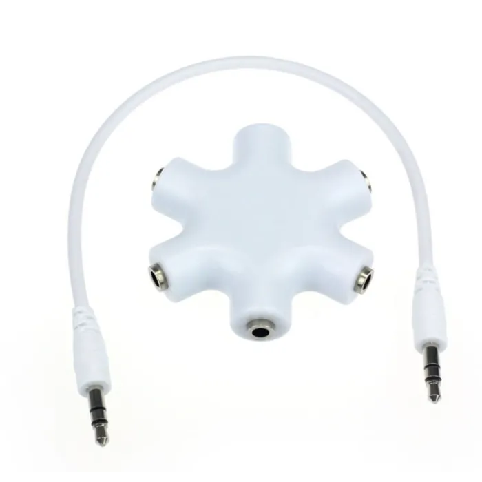 3.5mm jack audio splitter - 1 to 5Cables