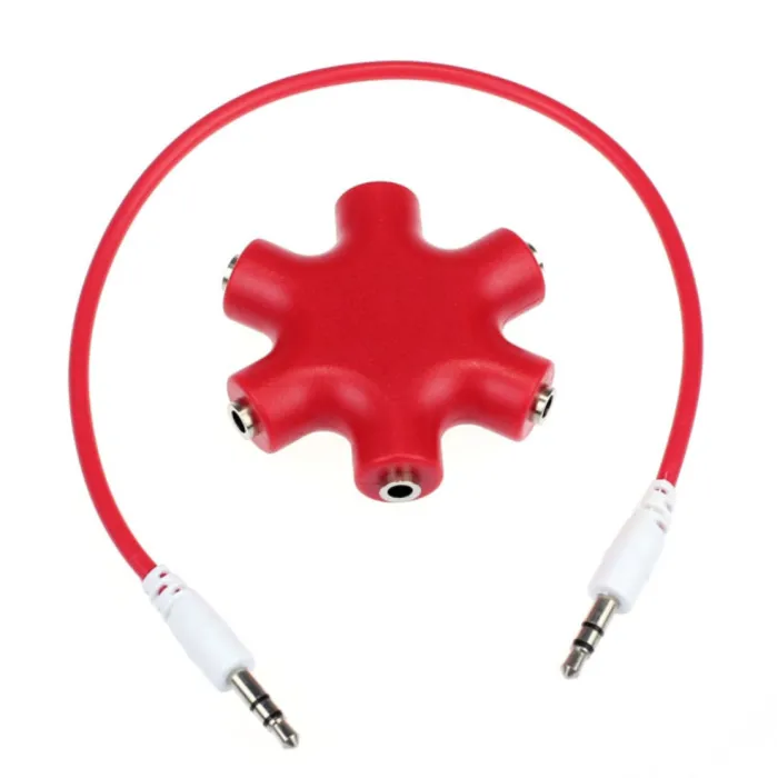 CablesDivisor de audio jack de 3,5 mm - 1 a 5