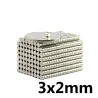 N35N35 - imán de neodimio - disco fuerte - 3 mm * 2 mm - 100 piezas