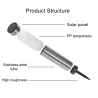 Solar garden light - stainless steel ground pillar - tubeSolar lighting