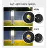 Solar garden light - stainless steel ground pillar - tubeSolar lighting
