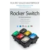 InterruptoresDPST de 4 pines - T85 - palanca de coche / barco - interruptor basculante con LED - resistente al agua
