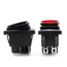 InterruptoresDPST de 4 pines - T85 - palanca de coche / barco - interruptor basculante con LED - resistente al agua