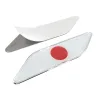PegatinasPegatina de metal para coche - Bandera de Japón - 2 piezas