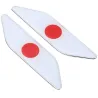 PegatinasPegatina de metal para coche - Bandera de Japón - 2 piezas
