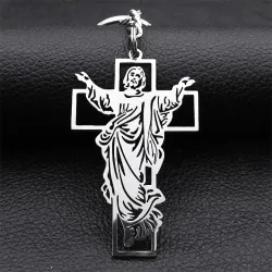 llaveroJesús / cruz - llavero de metal