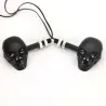 Luces de giroLuces intermitentes para motocicleta - calavera negra - LED - luz ámbar - 12V - 2 piezas