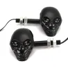 Luces de giroLuces intermitentes para motocicleta - calavera negra - LED - luz ámbar - 12V - 2 piezas