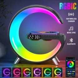 RelojesLuz nocturna LED - RGB - USB - despertador / altavoz / control APP