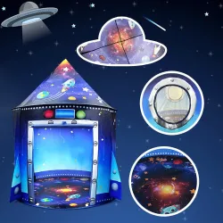 Tiendas de campañaCasa de juegos portátil para niños - tienda de campaña plegable - nave espacial