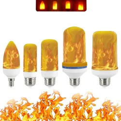 E14Luz efecto llama fuego - bombilla LED