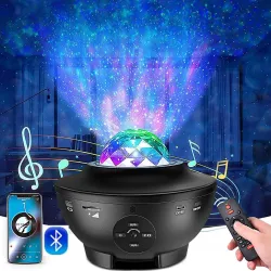 Luces & IluminaciónProyector de cielo estrellado - luz nocturna LED - con altavoz - Bluetooth