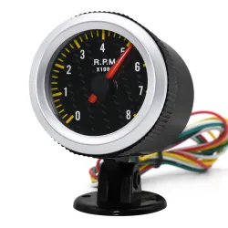Accesorios de interiorTacómetro LED para automóvil - 52 mm - 0-8000 RPM - 12 V