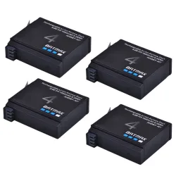 Batería y CargadoresBatería 1680mAh AHDBT- 401 - para cámara de acción GoPro Hero 4 - 4 piezas
