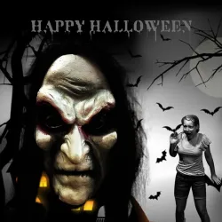 MáscaraZombi 3D - máscara de Halloween de cara completa