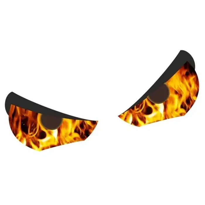 PegatinasPegatina para coche Evil Eyes - fuego naranja / relámpagos