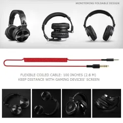 AuricularesAuriculares profesionales de estudio para DJ - auriculares estéreo con cable - con micrófono